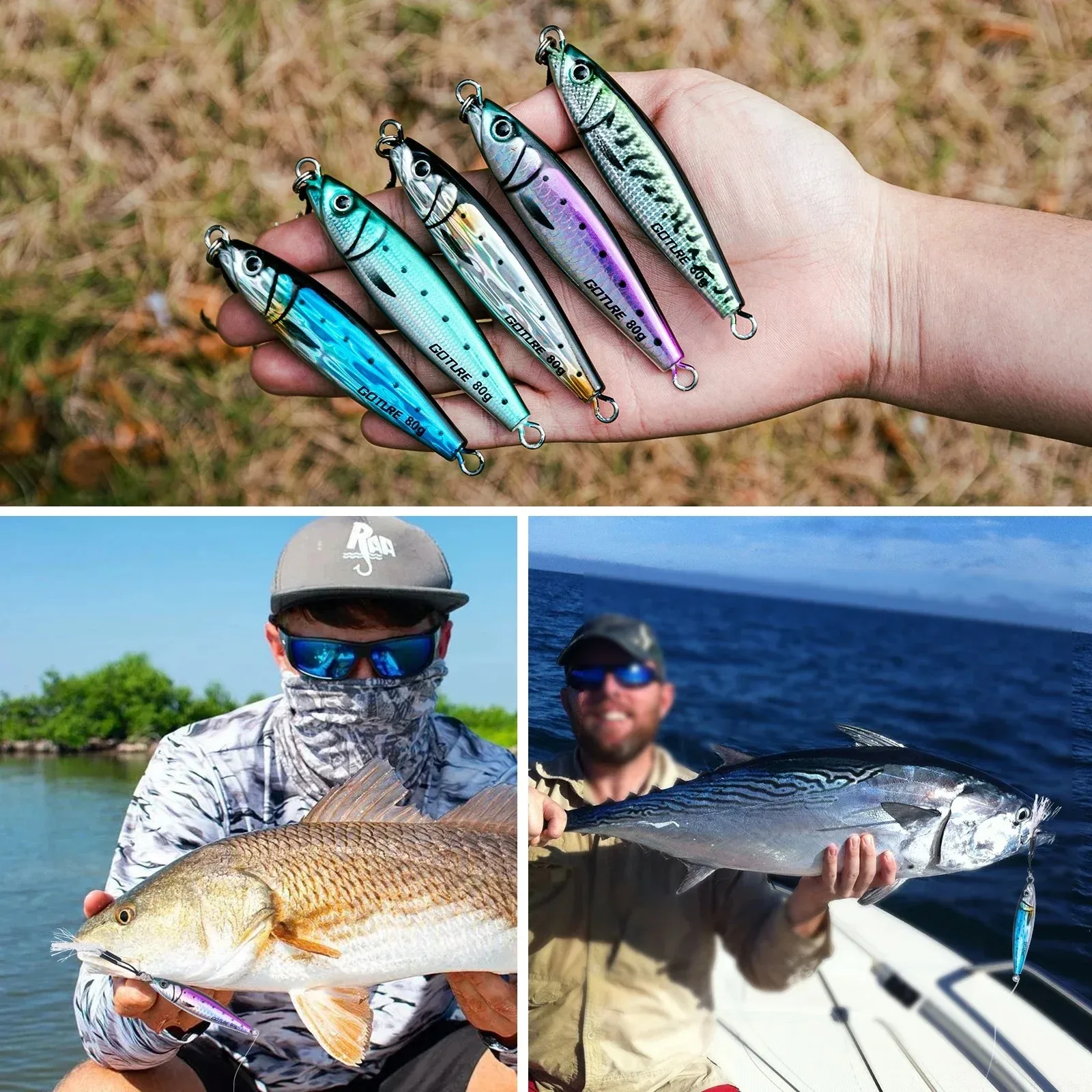 Jig Metálico 3D Goture – Señuelo de jigging para pesca en el mar - imagen 5