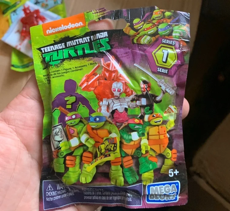 

Genuine Teenages Mutants Ninjas Turtles Anime Figures Leo Raphael Blind Box Mystery Figure Ornament Model Gift for Children