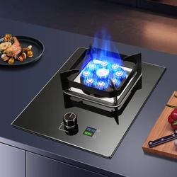 Small and Exquisite Kitchen Energy-saving Energy Gas Stove Household Fire Natural Gas Liquefied Gas Stove Timing Gas Stove
