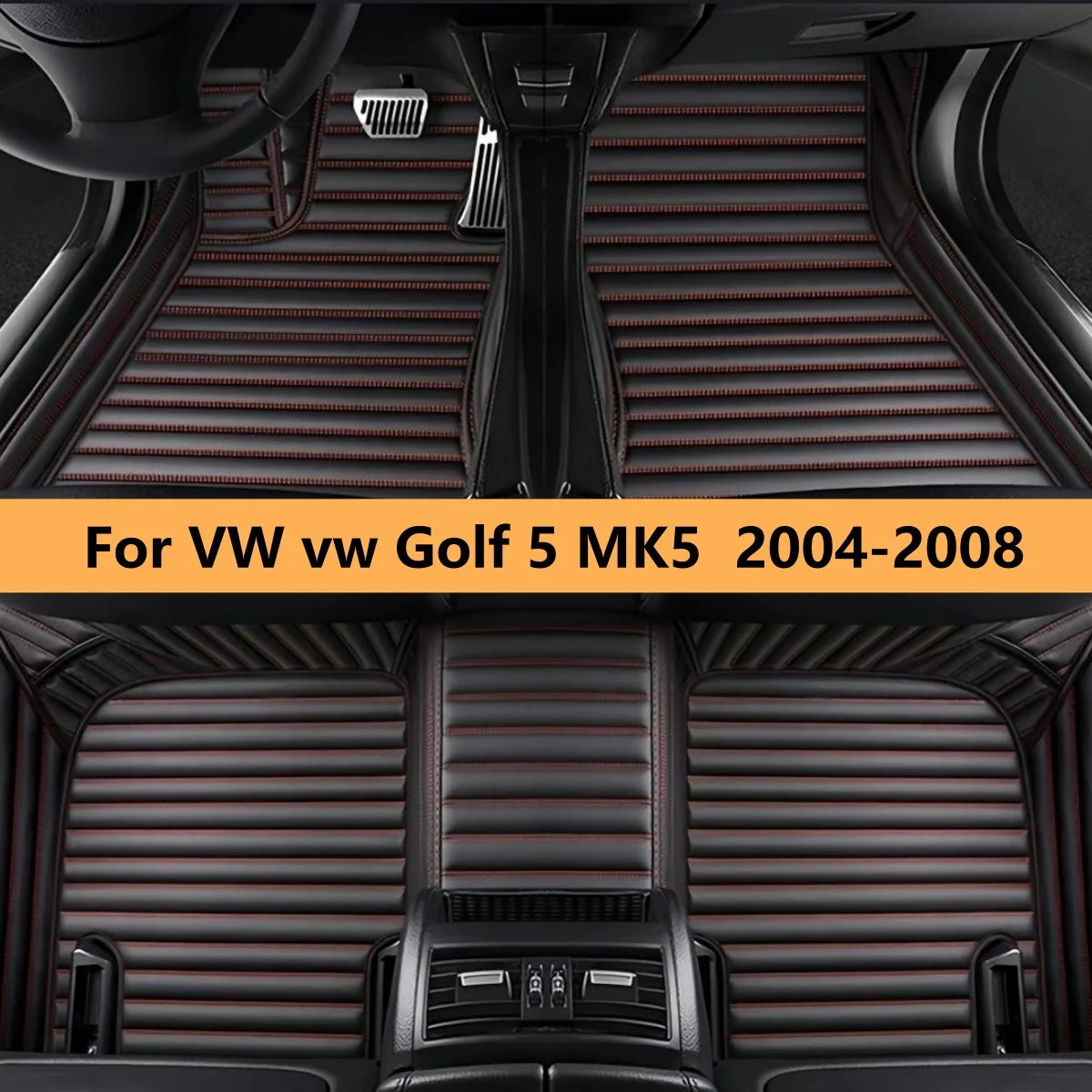 

Car Floor Mats For VW vw Golf 5 MK5 2008 2007 2006 2005 2004 Custom Auto Interior Accessories Carpets Covers