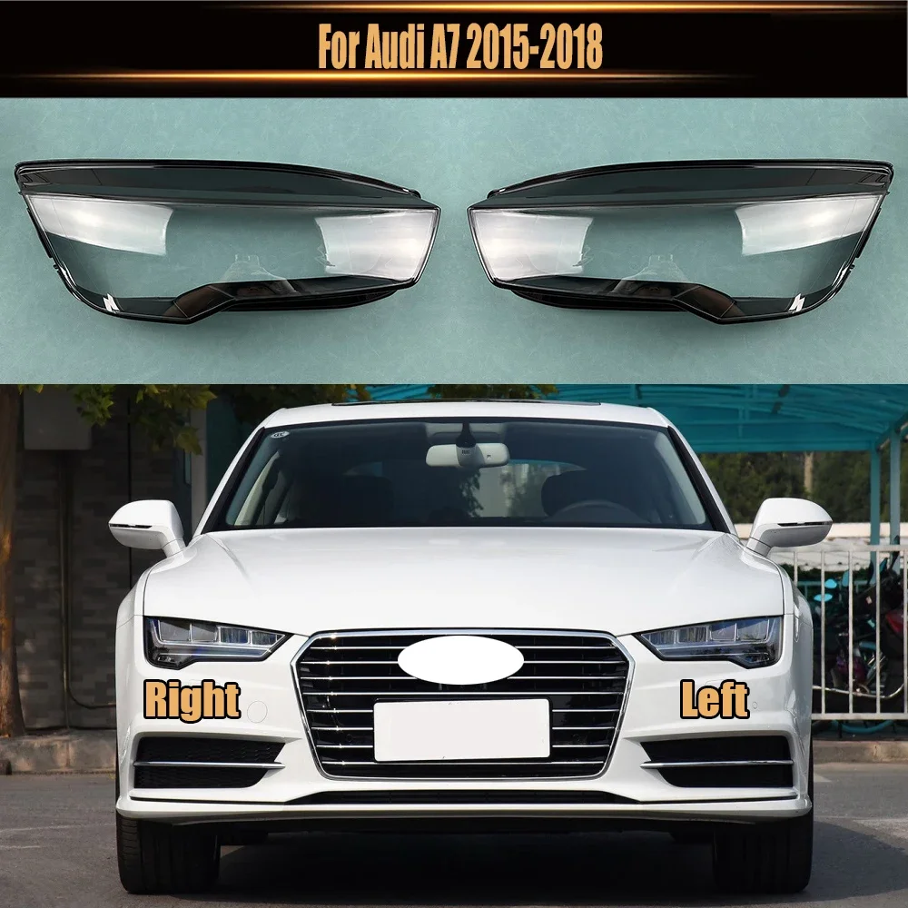 

For Audi A7 2015-2018 Xenon Transparent Lampshade Front Headlight Shell Headlamp Cover Lens Plexiglass Auto Replacement Parts