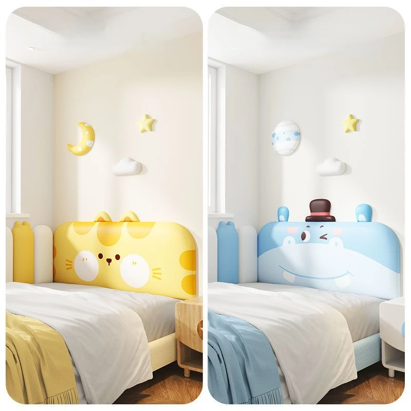 Cartoon Animal Be Headboard Boy Girl Kids Room Decor Aesthetic Head Board Cabecero Cama Tatami Wall Decor Panels Board