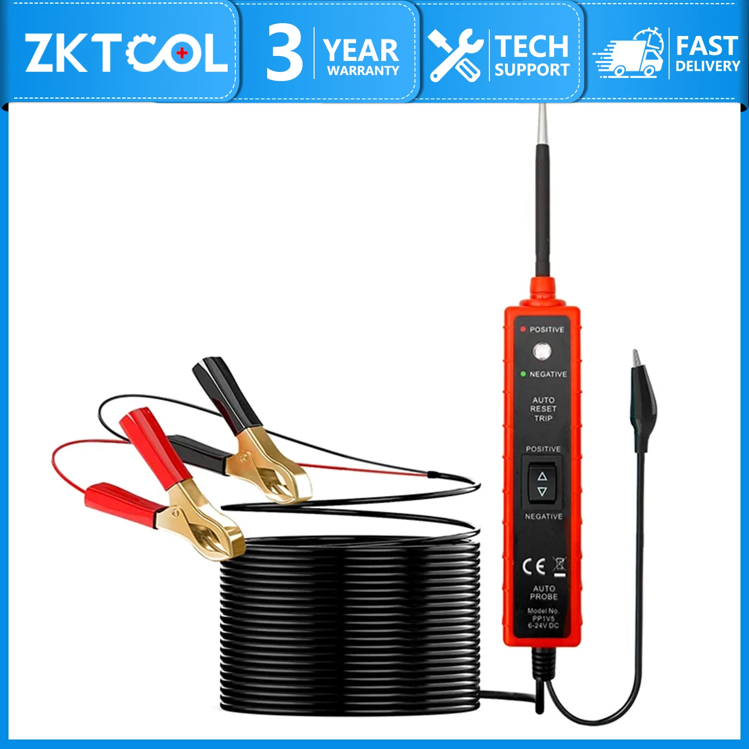 Car Circuit Tester Power Circuit Probe Detector Diagnostic Repair Tool Test Lamp Continuity/Voltage Polarity