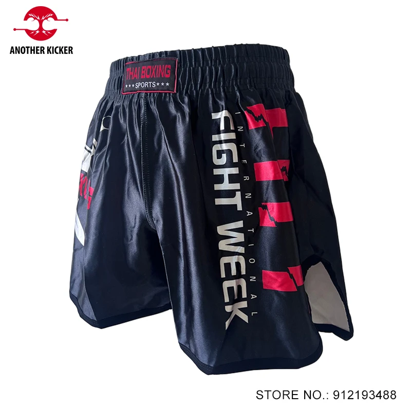 

Thai Boxing Shorts Quick Dry Printing Muay Thai Shorts Adult Kids Grappling Wrestling MMA Trunks Sanda Fight Kickboxing Shorts