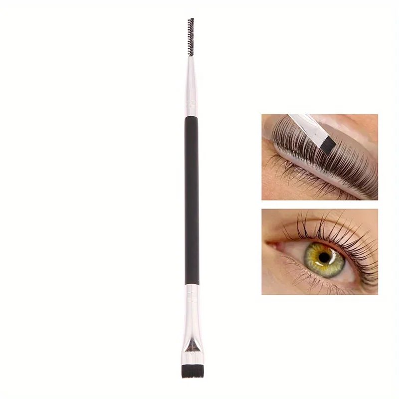Portable Double-Headed Eyelash Perm Lifting Brush Lamination Separating Lash Lift Tool for Eyelash Extensions Detail Brush
