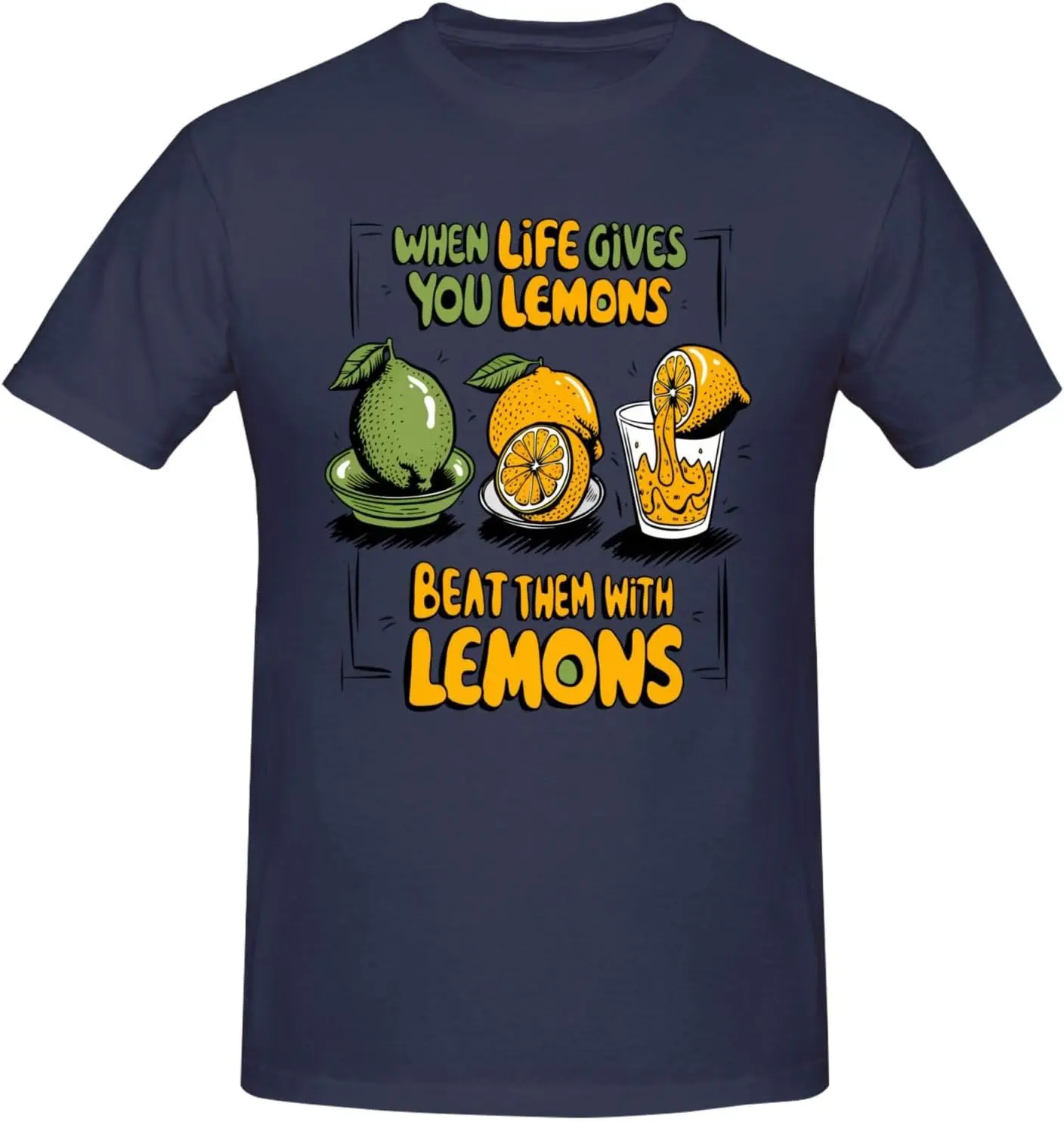 Lemon  Tees High Quality 100%Cotton Short Sleeve