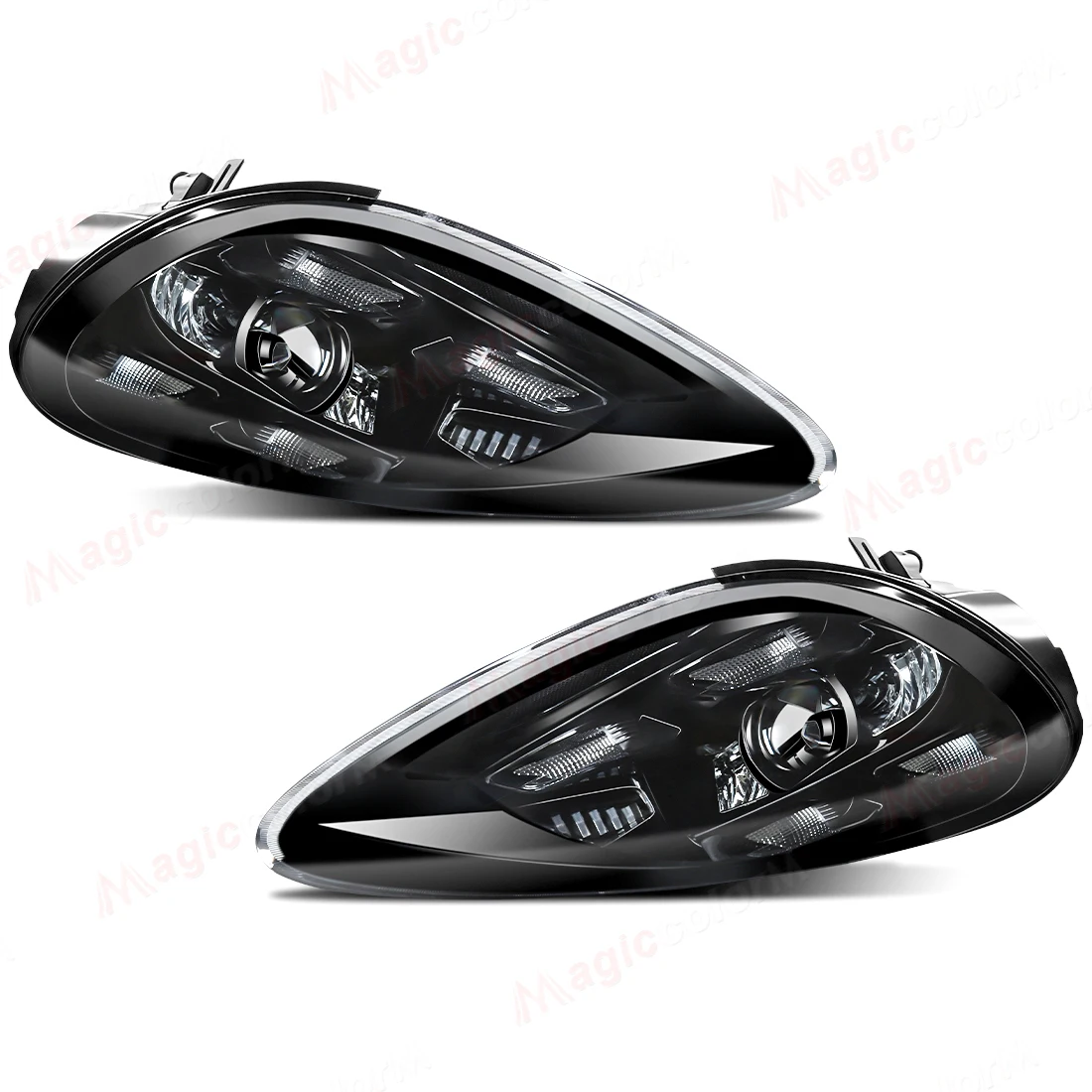 Upgrade LED Headlights For Porsche Cayenne 958.1 2011 2012 2013 2014 Driving White Head Lamp Left Right Plug and Play Waterproof