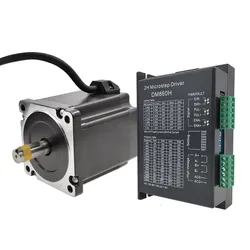 86 Step Motor NEMA34 4.5Nm 6.5Nm 8.5Nm 12Nm 6.0A Stepper Motor D14mm 2 Phase For CNC Engraving Machine High Torque 86BYG DM860H