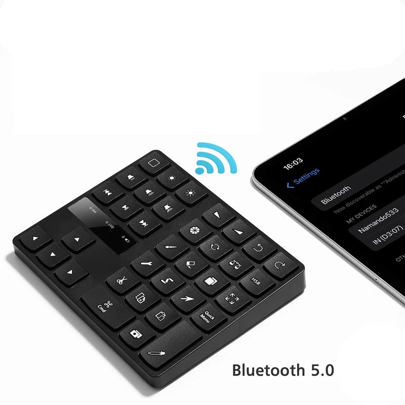 Bluetooth Drawing Keypad Drawing Keyboard For Procreate, And Drawing Shortcuts Graphic