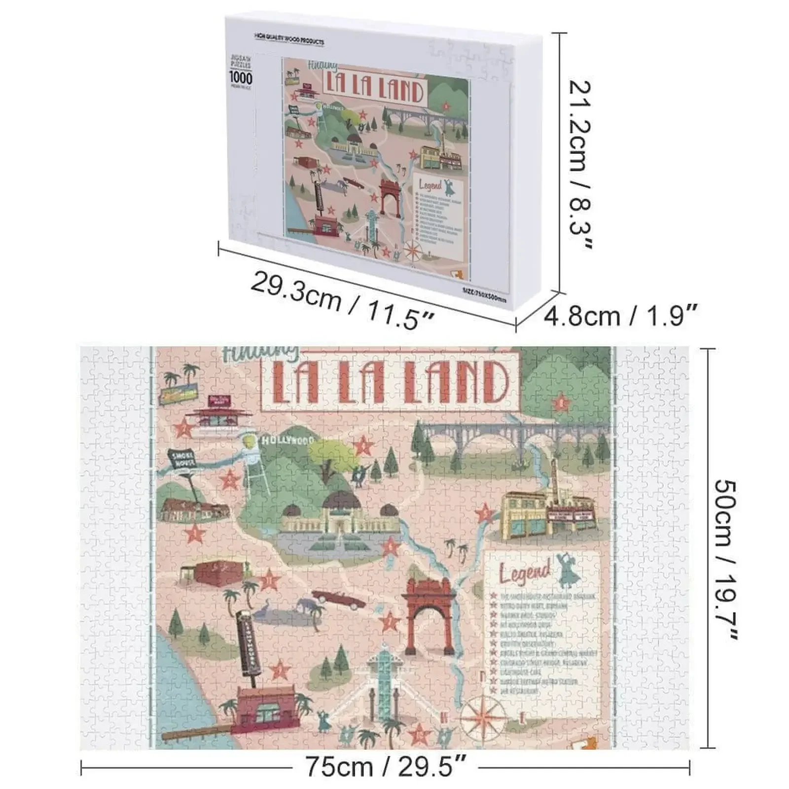 65, деревянные головоломки la la land для взрослых, индивидуальное изображение, настраиваемая детская подарочная головоломка