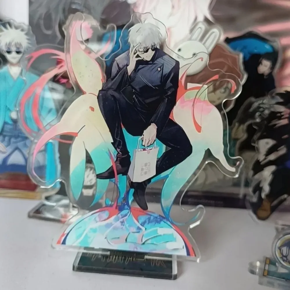 Jujutsu Kaisen Acrylic Stand Figure Satoru Gojo Geto Suguru Anime Peripheral Arrangement Room Desktop Personality 10cm Ornament