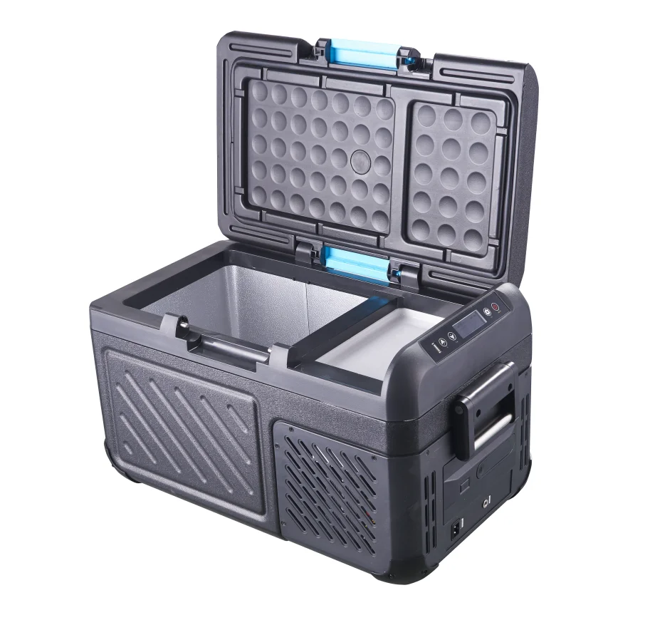 โรงงานขายตรงตู้เย็นพลังงานแสงอาทิตย์และตู้เย็นขนาดเล็กในรถยนต์ 220v 12v และคอมเพรสเซอร์แบบพกพาตู้เย็นรถยนต์ตู้แช่แข็ง