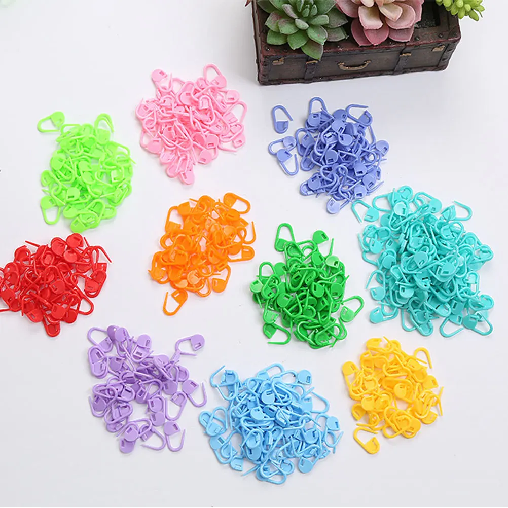 

200pcs Anti-Slip Stitch Markers For Knitting Crochet Locking Counter Needle Clip Pin Durable Craft Diy Accessories Handicraft