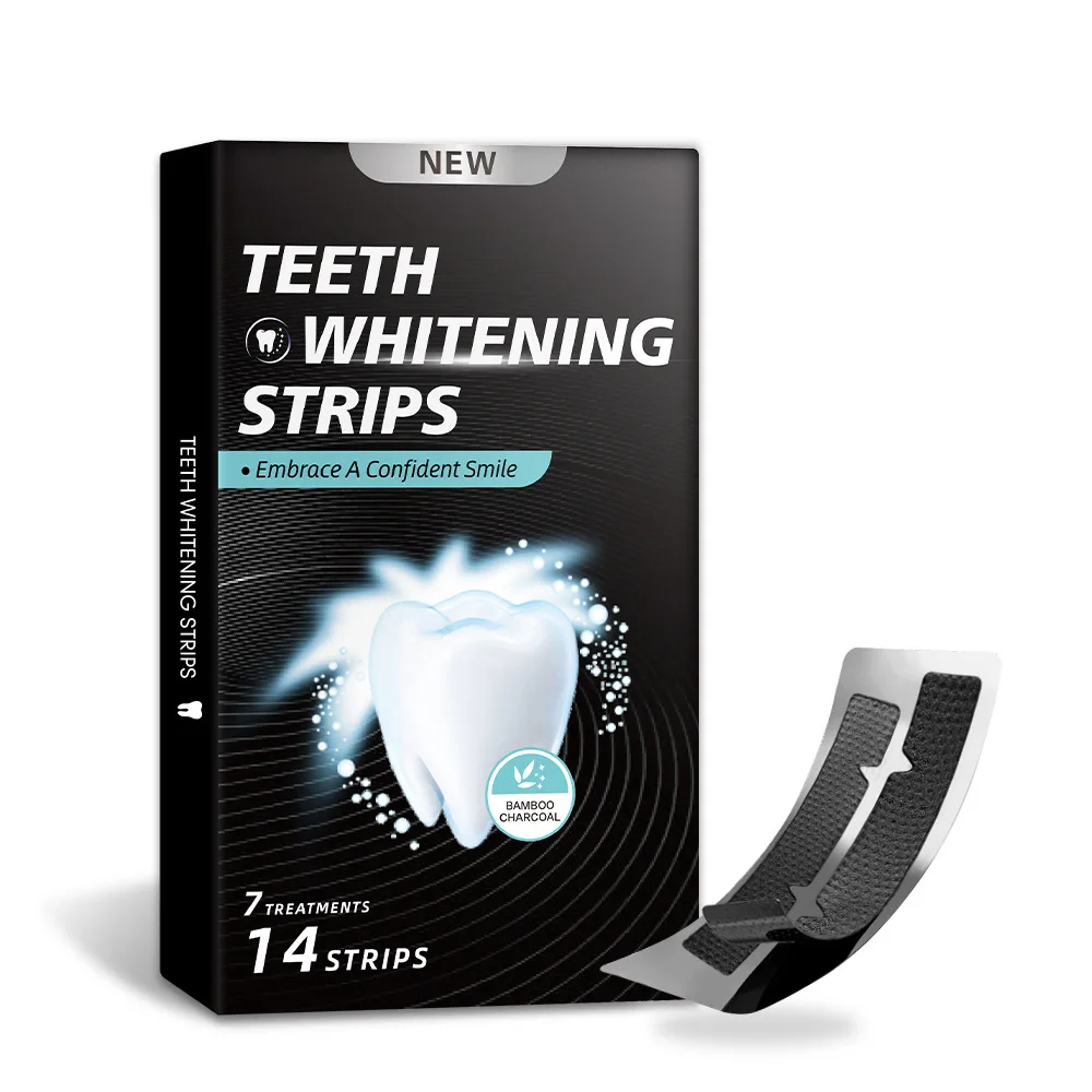 

2024 Новое поступление полоски для отбеливания зубов древесный уголь полоски для отбеливания зубов