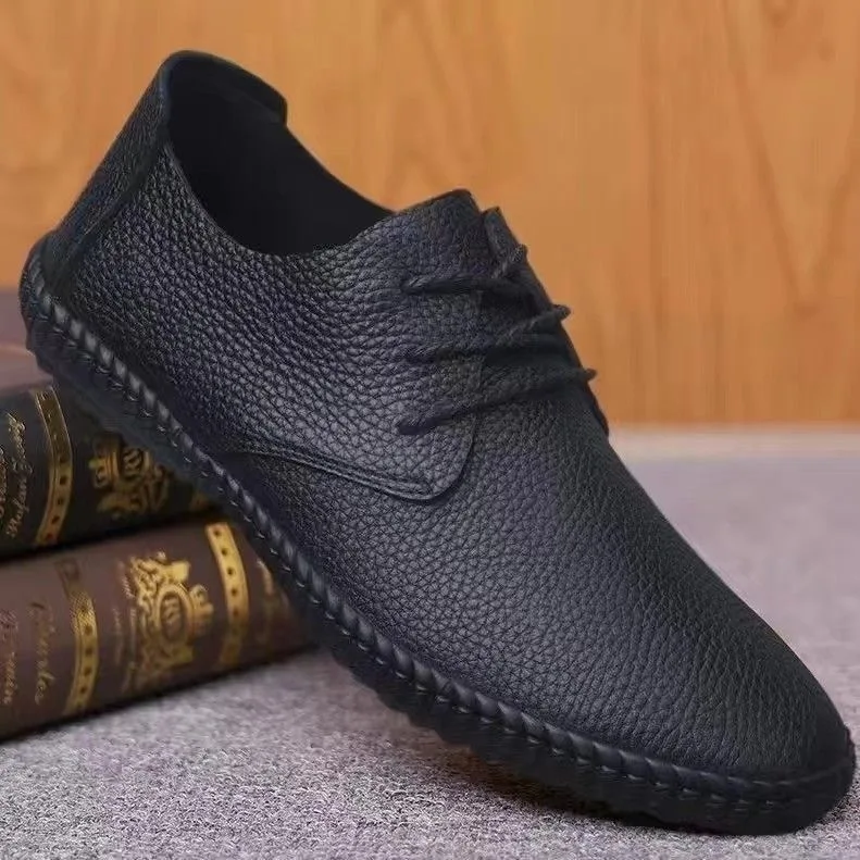 Men's Outdoor Fashion Leather Shoes Spring Autumn Low Cut Breathable Casual Design for Comfortable Wear