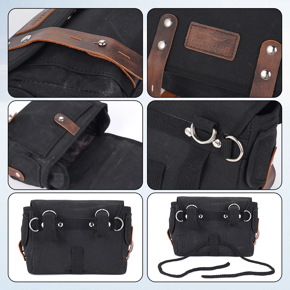 Universal Motorcycle SideBag Motorcycle Saddle bag Multi-purpose Waterproof Backpack  Travelbag For Cruisers Touring Motorcycles
