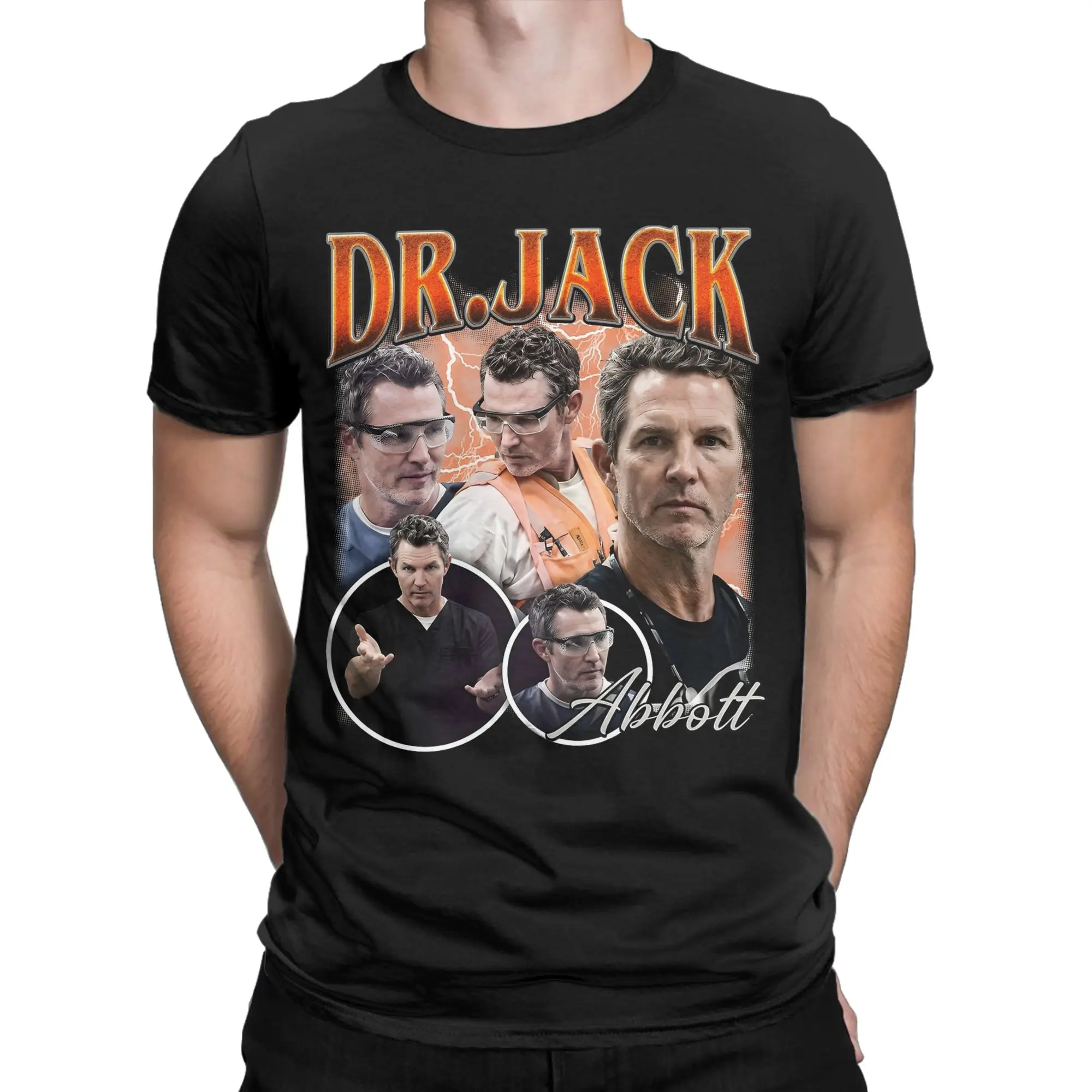 Men Women Printed The Pitt   Tee T Shirt Cotton Dr. Jack Dr. Robby T-shirts Clothing