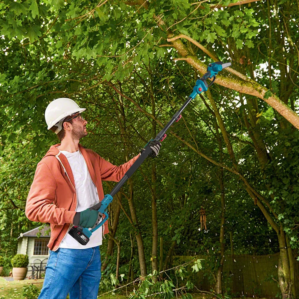 ONEVAN 5500W Bürstenlose 4-in-1 Elektrische Hochleistungs-Astkettensäge & Astschere Kabellos 8-Zoll-Säge Baumfällwerkzeug für Makita-Akku – Detail 14