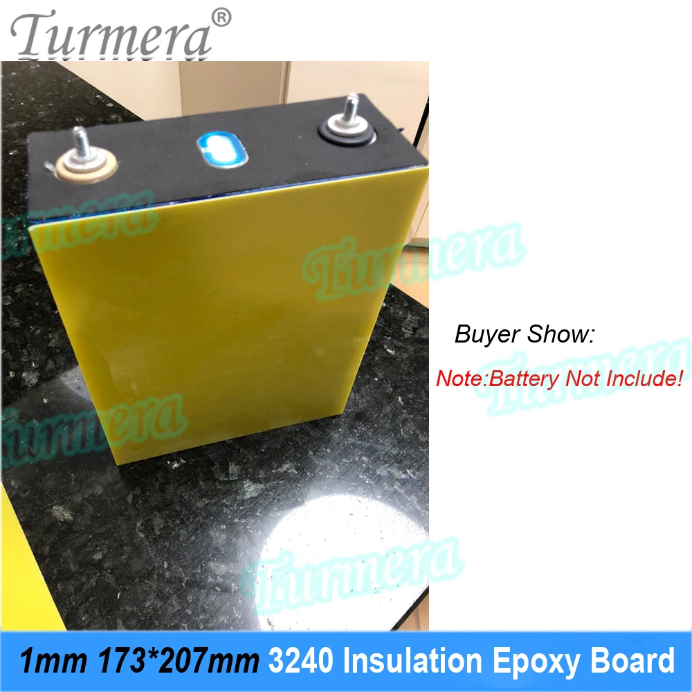 Turmera 3240 Insulation Epoxy Plate 1mm Thickness 173*207mm for 3.2V 200Ah 280Ah 310Ah 320Ah 12.8V Lifepo4 Battery Pack Diy Use