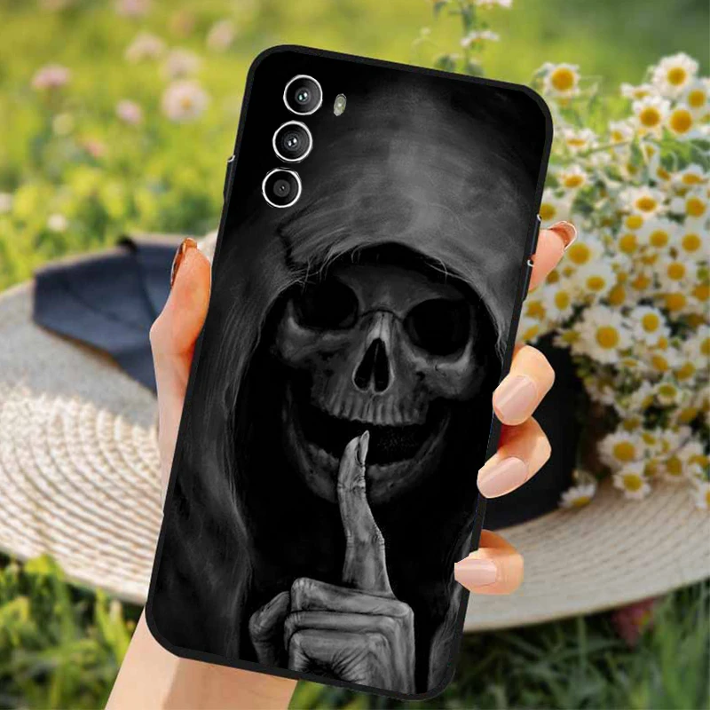 Grim Reaper Skull Art Phone Case for Moto G84 G22 G32 G42 G52 G62 G53 G72 G60 G60S G100 G10 G20 G30 G13 G50 G 5G G Pure