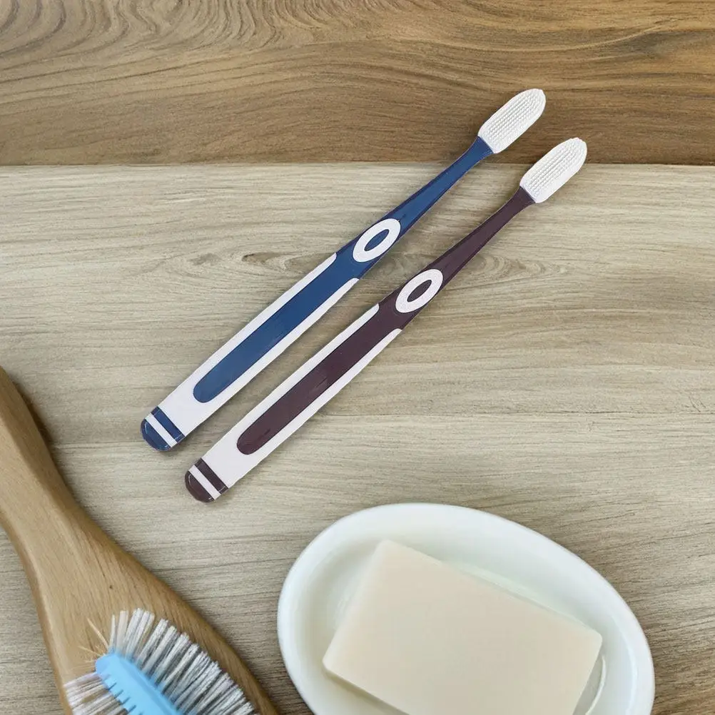 

Набор из 8 нано-зубных щеток для взрослых с мягкой силиконовой щетиной, портативный семейный комплект для путешествий, для чувствительных зубов и десен, глубокая чистка, уход за полостью рта