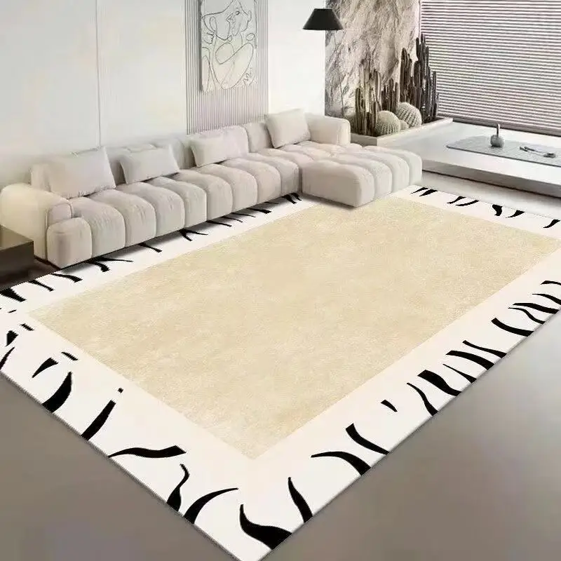 Minimalist Gray Carpets for Living Room Modern Luxury Bedroom Decor Large Area Carpet Soft Lounge Rug Home Washable Non-slip Mat