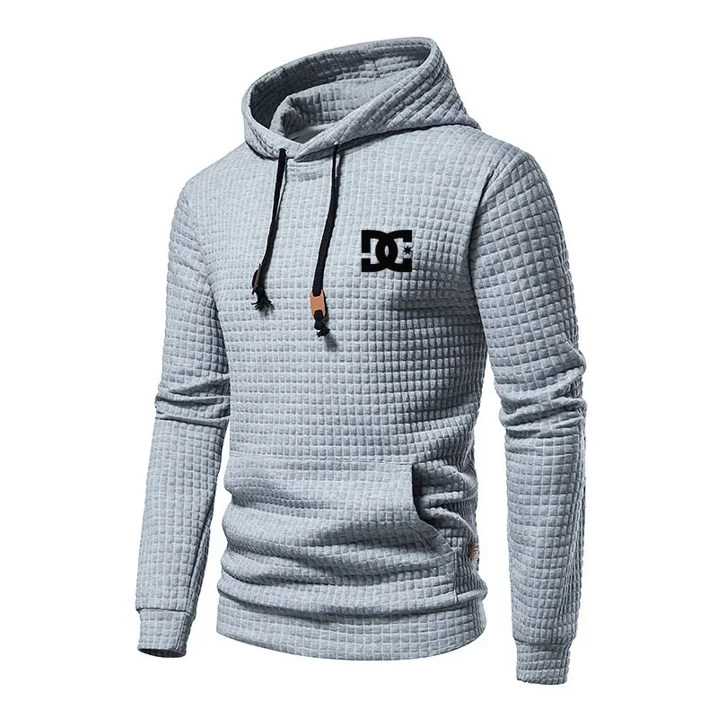 

Men's new autumn and winter casual large-pocket hat with letter printing and small jacquard, large-sized casual sweatshirt
