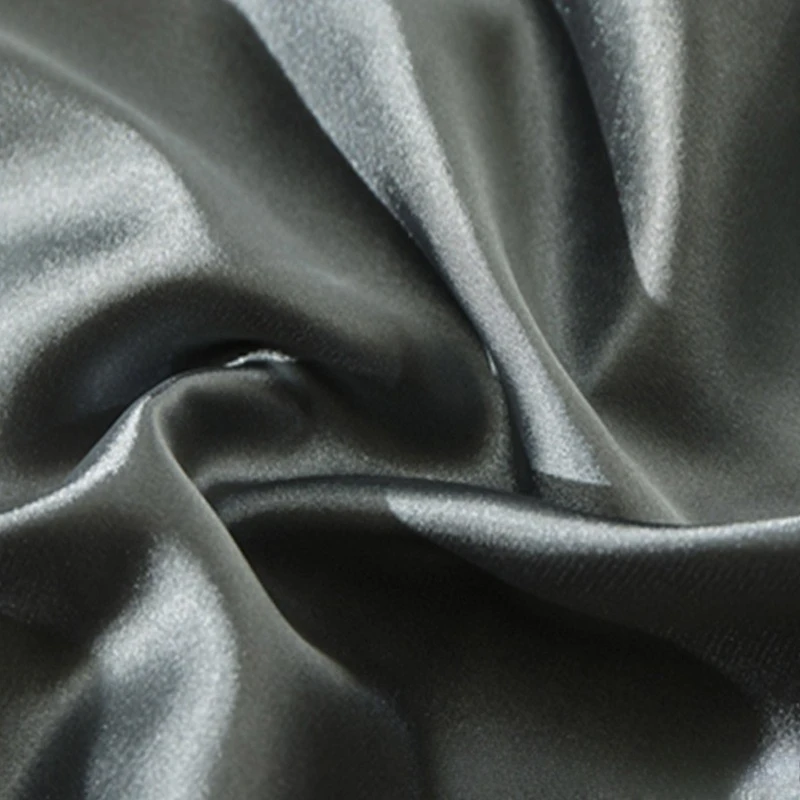 2Pcs Luxury Satin Silk Pillowcase Pink Grey Solid Color Satin Imitated Silk Pillow Cover 30cmx50cm/40cmx60cm Pillowcase - view 6