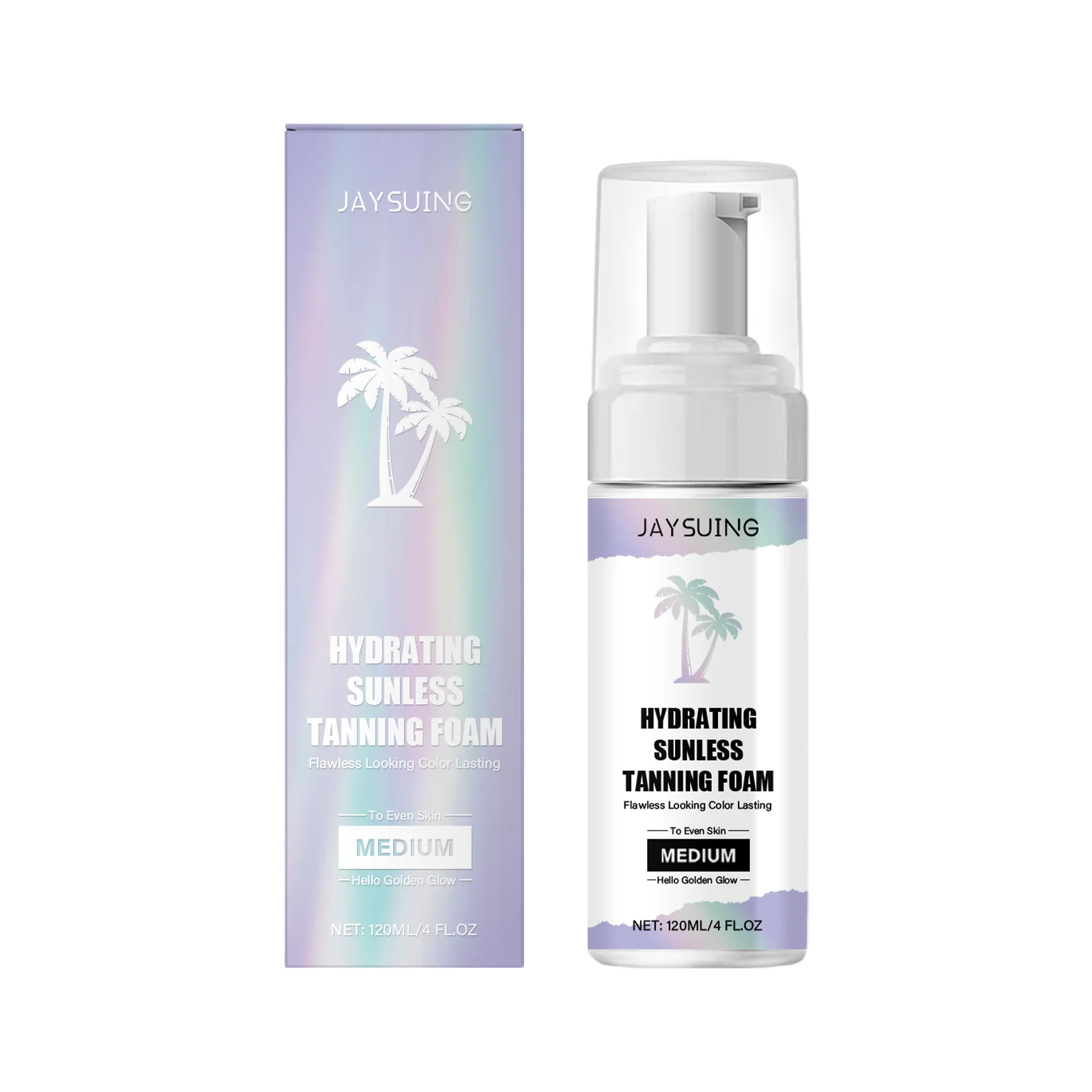 Dark Self Tan Mousse Streak-Free Natural Glow No Fake Tan Lasting Bronzing Skin Moisturizer Organic Sunless Tanner Tanning Foam