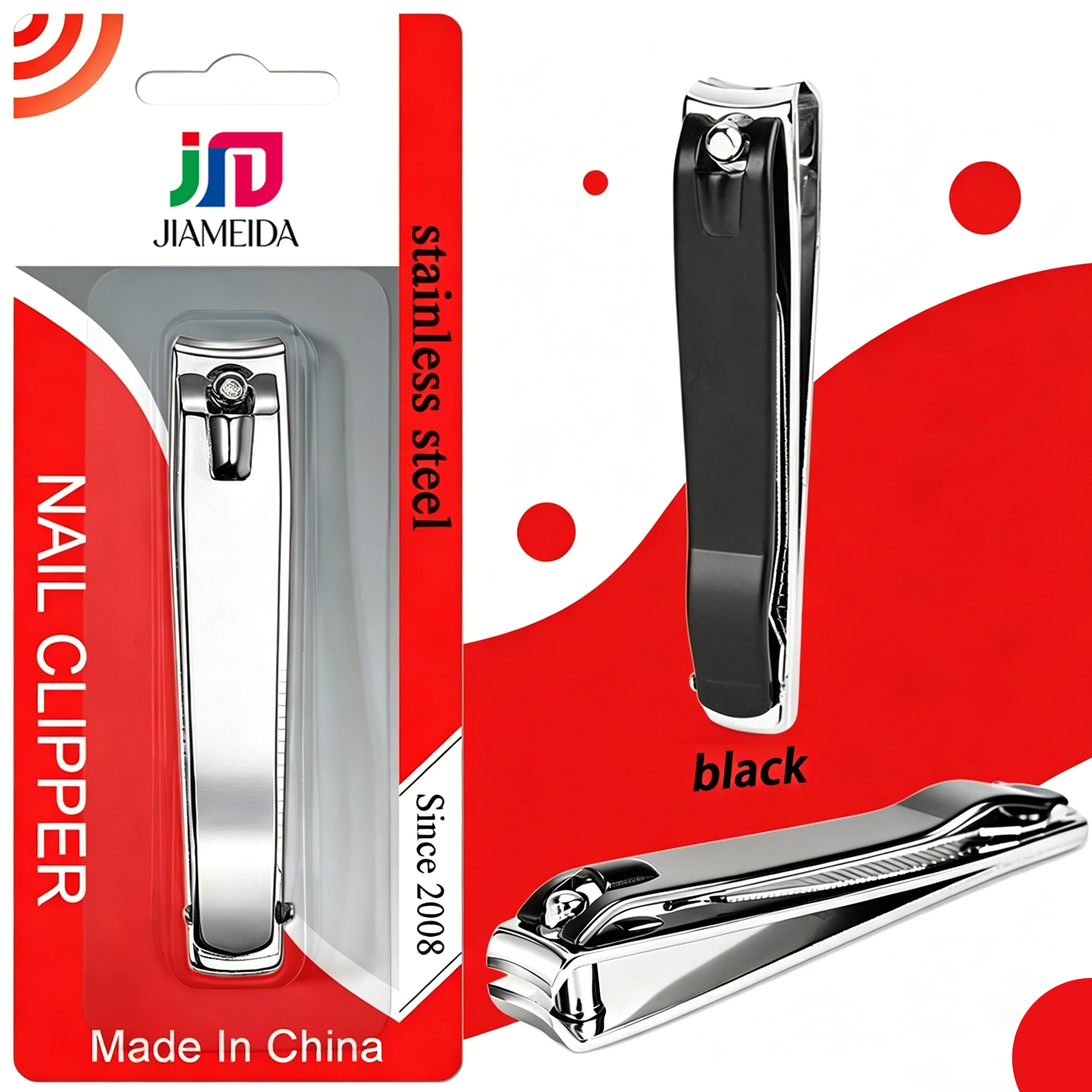Carton Steel Nail Clipper Sharpest Nail Cutter And Trimmer Manicure Tool with Duty Curved Edge Finger Nail File for Men And Wome