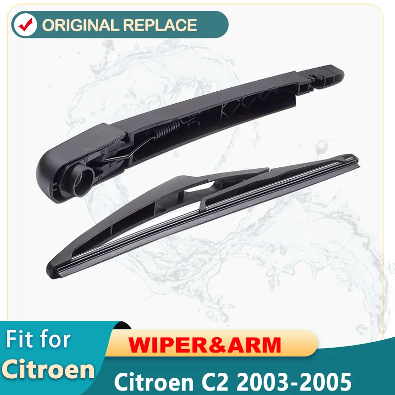 Car Wiper Blade For Citroen C2 2003-2005 Rear Back Windshield Windscreen Rear Wiper 295mm+Arm 265mm Car Accessories