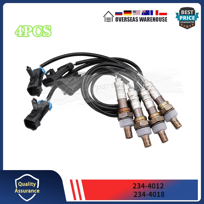 234-4012 234-4018 Upstream Downstream 4PCS Oxygen Sensor For CHEVROLET EXPRESS 3500 TAHOE C1500 GMC SIERRA 1500 YUKON O2 Sensor