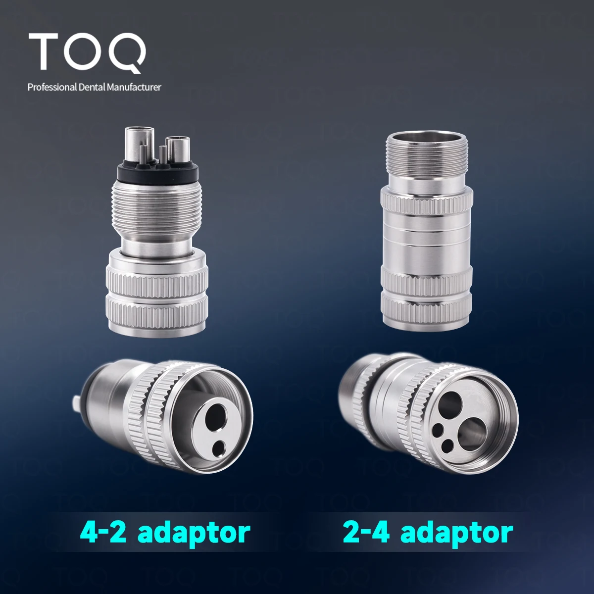 Dental High Speed Handpiece Adapter 2 Hole / 4 Hole Converter 2 to 4 Hole 4 to 2 Hole Dental Handpiece Instrument Accessory