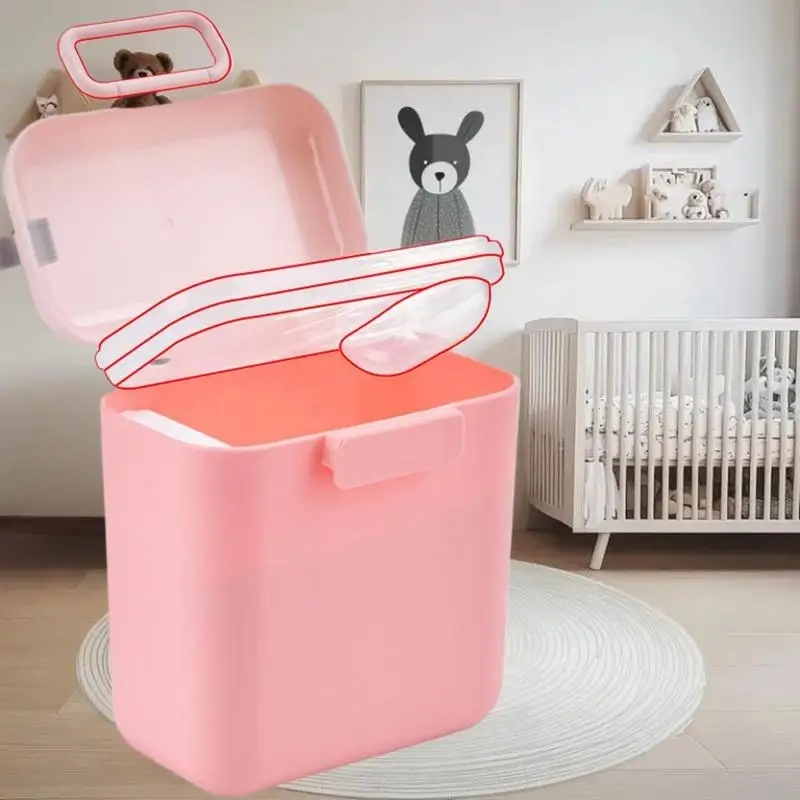 صندوق مسحوق حليب الأطفال، صندوق تخزين مسحوق الحليب بسعة كبيرة، صناديق مسحوق الحليب المحمولة للأطفال بأنماط مختلفة #3
