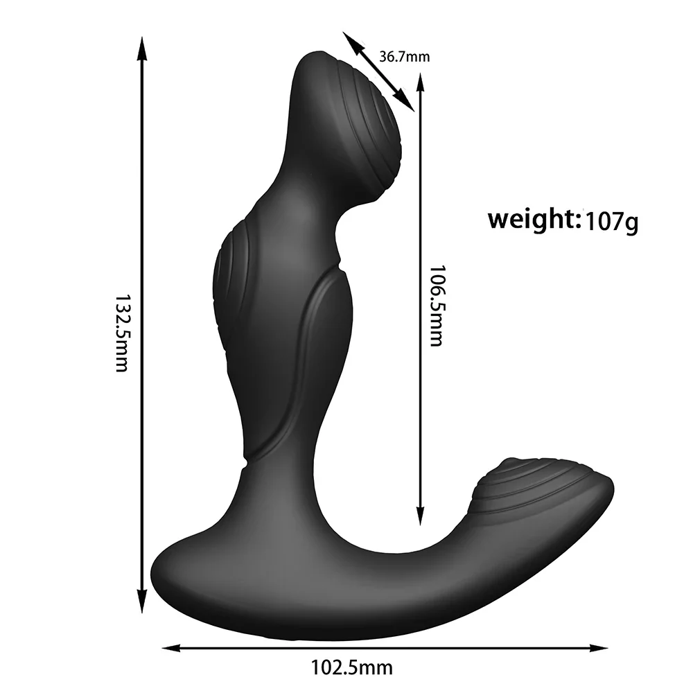 Powerful Male Prostate Massager Wireless Control Anal Plug Ring Delay Ejaculation Butt Plug Vibrator Sex Toy for Men Masturbator