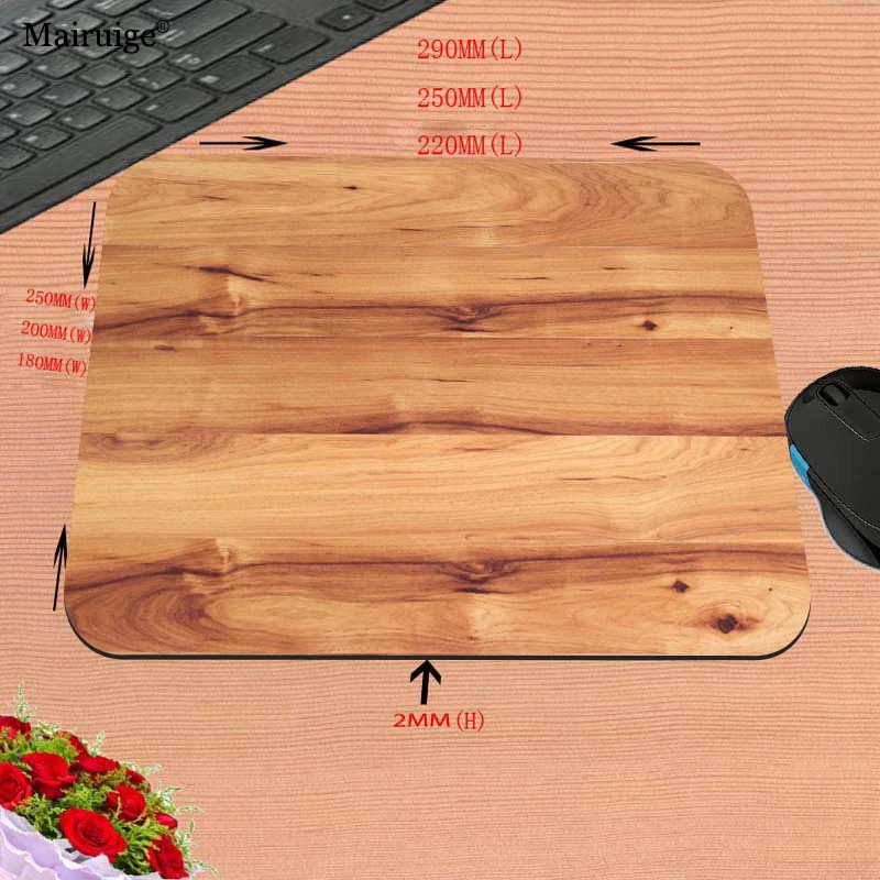 Wood Texture Mouse Mats Board Mousepad Company Pc Gemer Keyboard Pad Pad on The Table Hot Pad Rugs Playmat Table Computer Rog