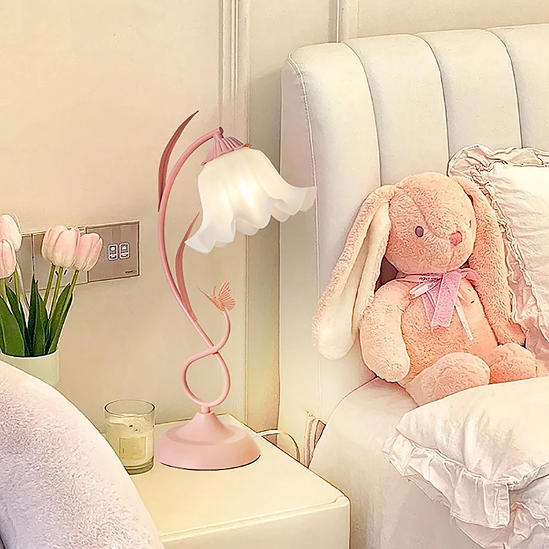 

E27 Acrylic Bell Orchid Lampshade Hanging Lamp Accessories Table Parts DIY Wall Night Restaurant Chandelier Replacement