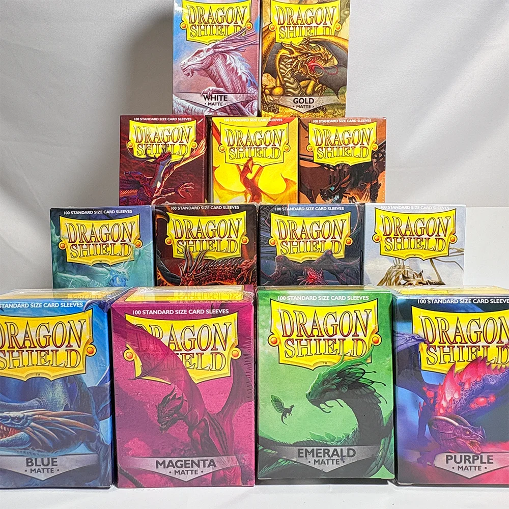 

100PCS 66*91mm Dragon Shield Multicolor Matte Cards Sleeves Protector for PKM/Star Cards/Sport/PTCG Board Games Collect Gifts