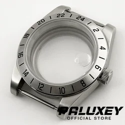 New 39mm Sapphire Glass Watch Case Fit NH34 NH35 NH36 NH70 NH72 ETA 2824 Movement 24 Hours GMT Fixed Bezel Solid Steel 316L
