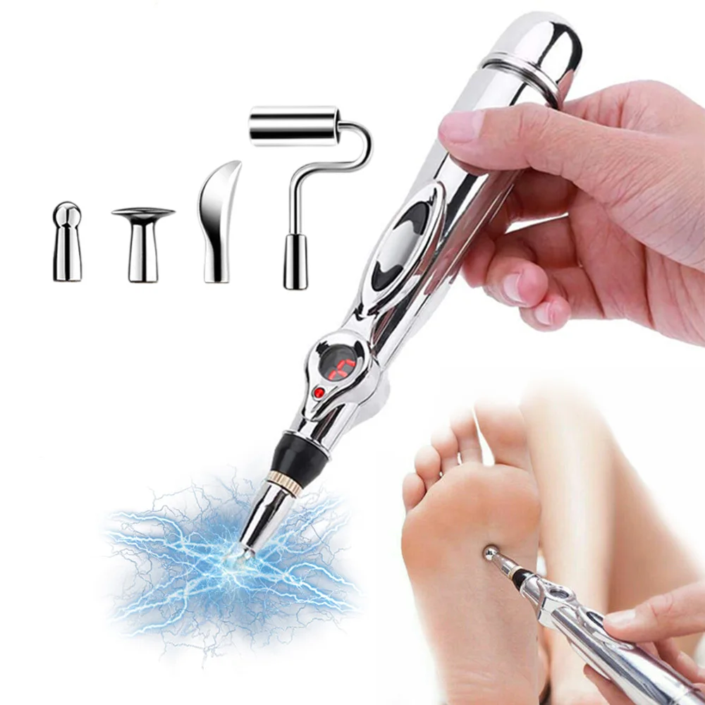 

TENS Acupuncture Pen Electric Muscle Stimulator Therapy Machine Laser Meridian Energy Face Point Massage Pain Relief Equipment