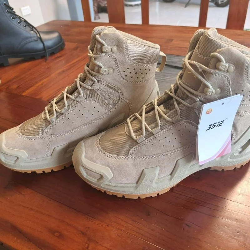 2025 nuevos zapatos de senderismo para hombre, zapatos de caza resistentes, botas de Trekking de marca de lujo para hombre, suela de goma, calzado para caminar al aire libre