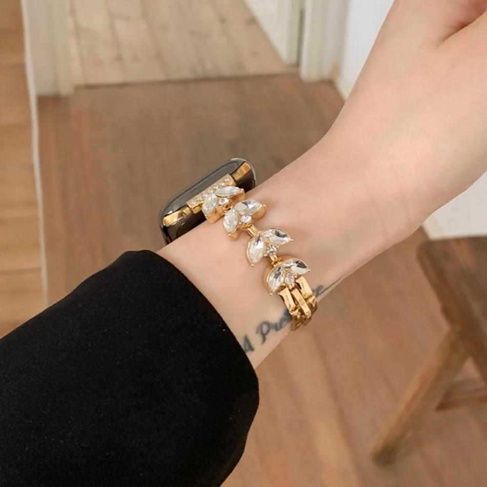 سوار ليفي ماسي فاخر ، حزام معدني لساعة Apple Watch Ultra 49 مللي متر iWatch Series 7 8 6 SE 4 5 38/40/41 مللي متر 42/44 / 45 مللي متر حزام ساعة