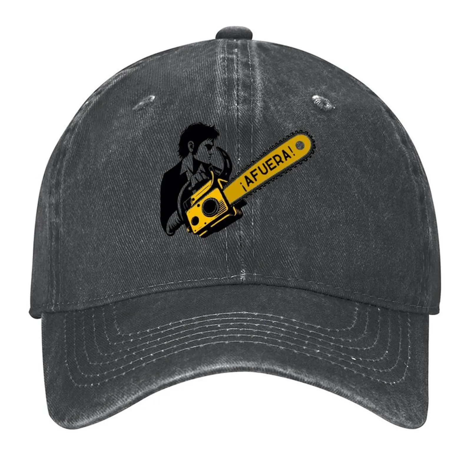 

Javier Milei profile with afuera! chainsaw Baseball Cap foam party Hat Golf Hat hiking hat Beach For Women Men's