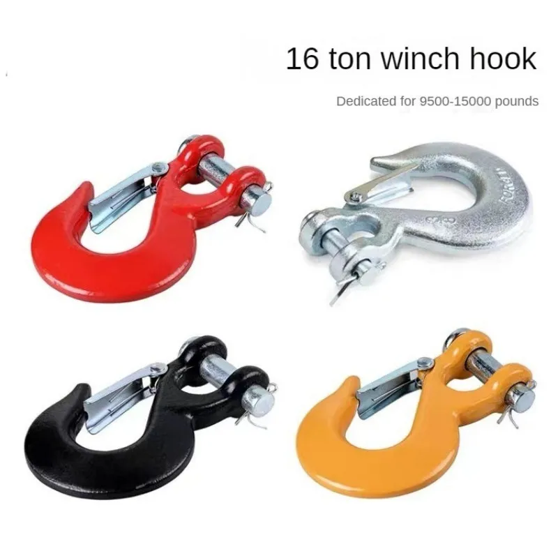 Winch Cable Hook Stopper Clevi Slip Half-Linked Winch Hook Tow Crane Lift Safety Latch For Jeep Off-Road Atv Rv Utv 4x4 Recovery