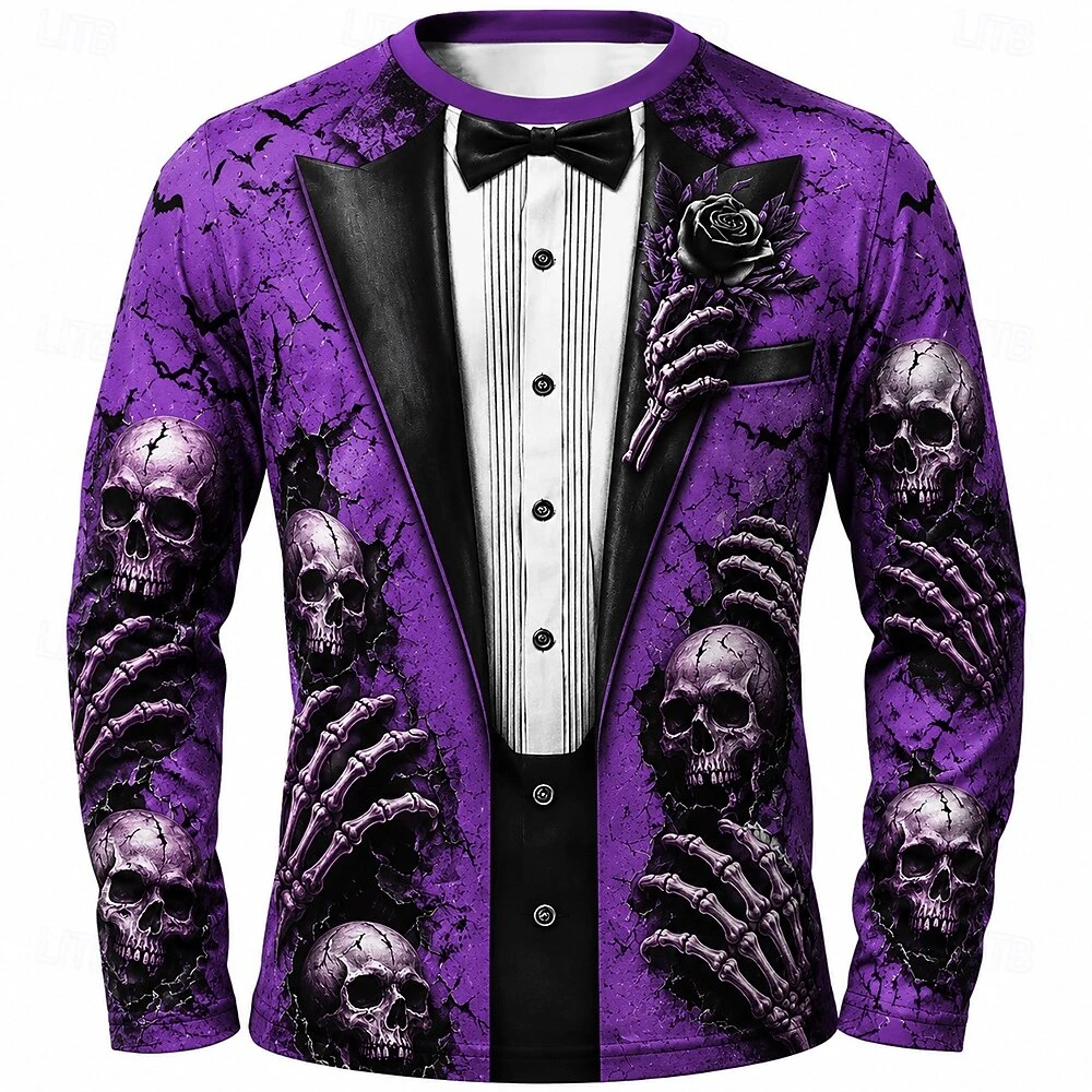 Halloween Dress Up Men's T Shi - Street Fashion Trends 评论和价格
