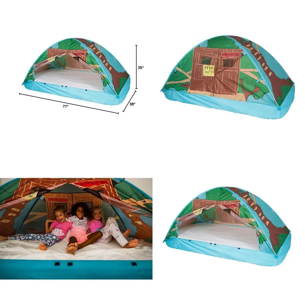 

Twin Size Kids Treehouse Bed Tent Playhouse - 19790 Pacific Play Tents