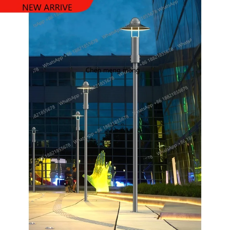 

Уличный солнечный светильник на высокой опоре для вилл, водонепроницаемый, для сада, парка, сообщества жителей