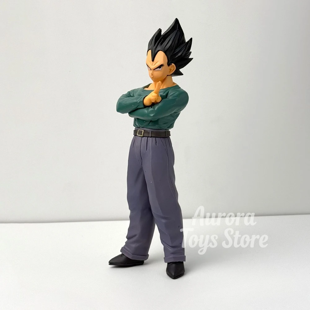 24.5cm/9.65in 애니메이션 드래곤 볼 피규어 캐주얼 의류 베지터 액션 피규어 PVC 컬렉션 모델 장난감 어린이 선물용