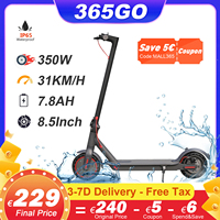 365GO Electric Scooter 350W Motor 31KM/H Max Speed 8.5Inch Off Road 7.8AH Foldable Adults Smart Electric Skateboard with APP