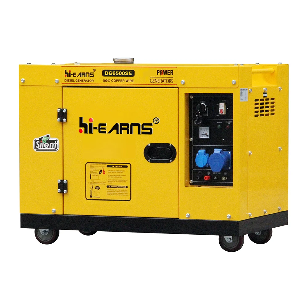 

Hiearns 5KW 6KW New type Strong Power Portable Super Silent Type die·sel Generator For business